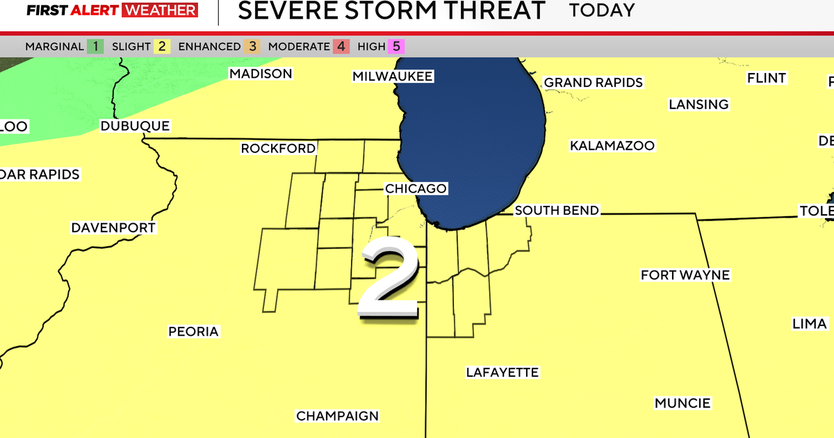 Severe weather threat with possible damaging winds, flooding for Saturday in Chicago - CBS Chicago