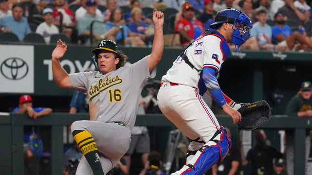 Athletics Rangers Baseball 