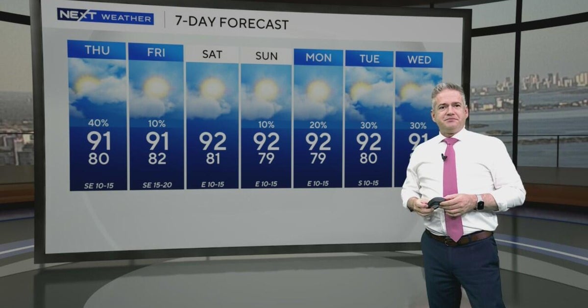 Rainfall chances for South Florida decrease for the weekend - CBS Miami