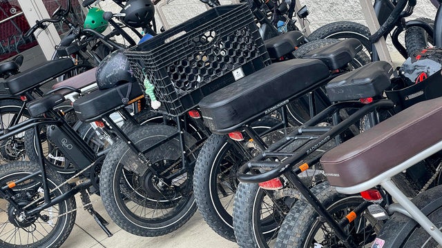 E-Bikes Parked 