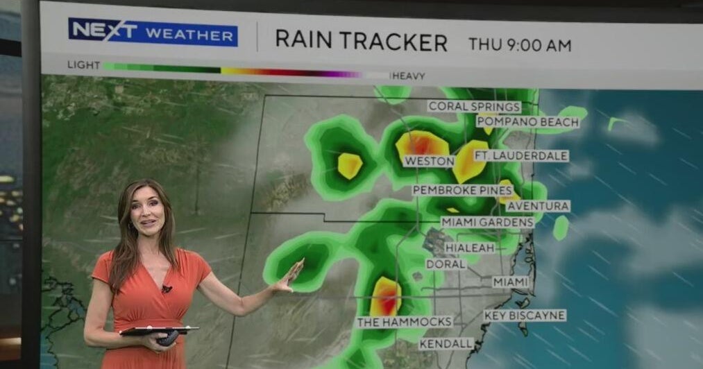 Drier air moves in after round of scattered showers across South Florida