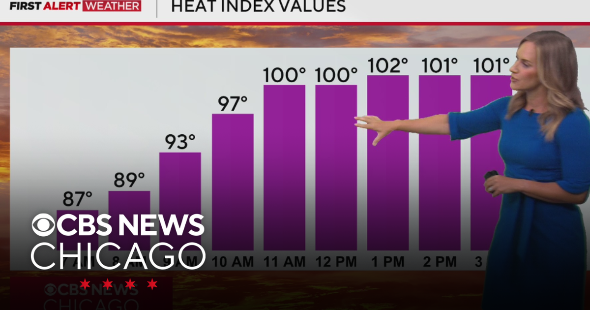 Storm threat approaches as dangerous heat continues in Chicago - CBS ...