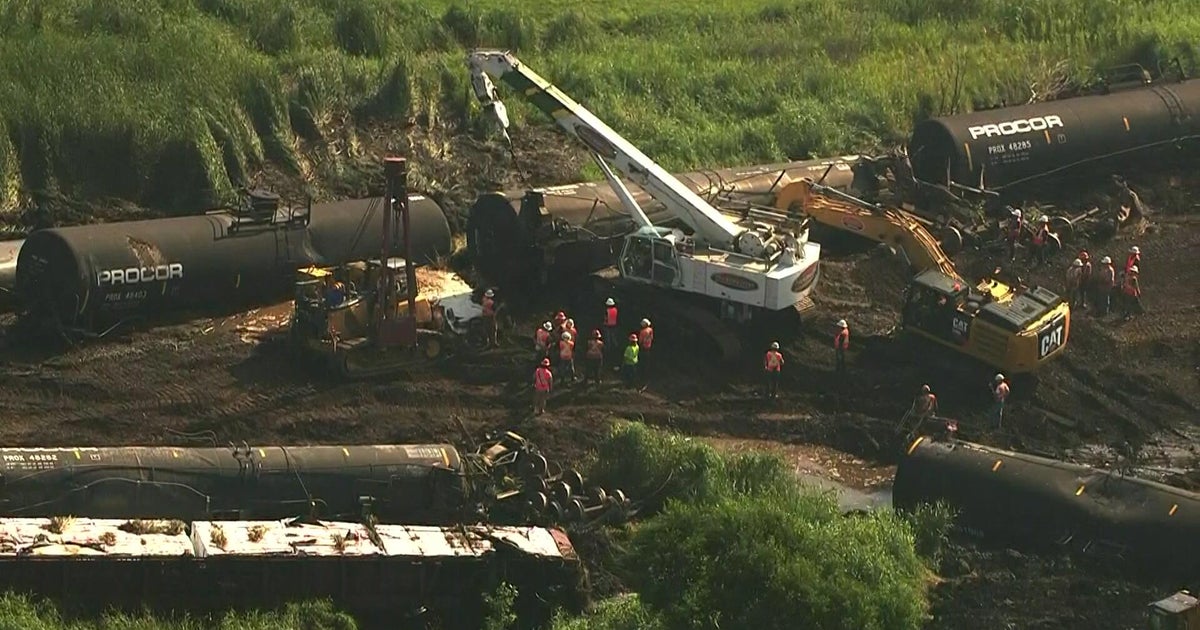 Train carrying hazardous materials derails in Meeker Co. 