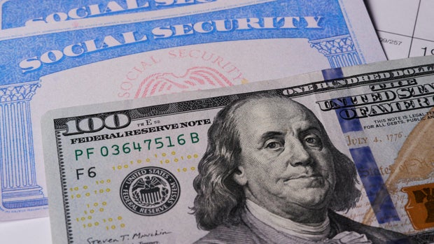 3 photo of social security card ssn with US hundred dollars bill 