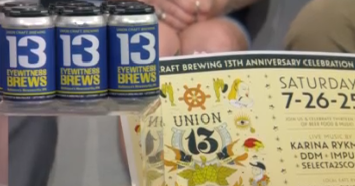 Union Brewing Company teams up with WJZ for "Eyewitness Brews" for 13th anniversary 