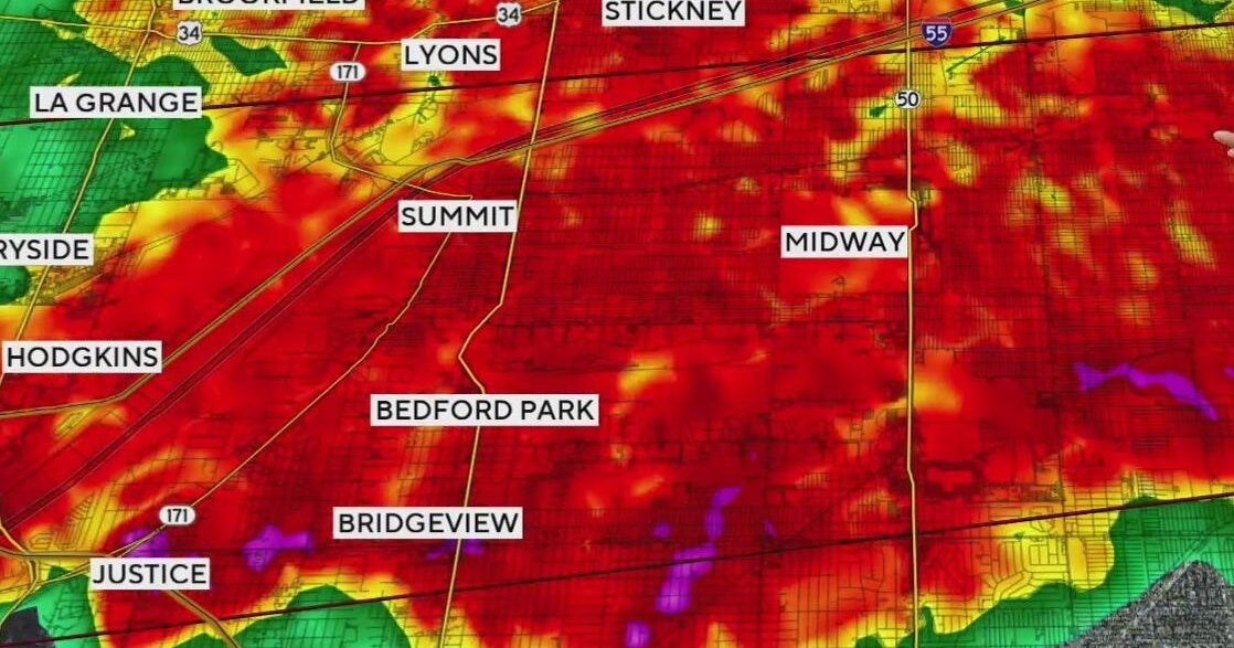 Flash flood warning in effect as severe storms move into the Chicago area on Friday 