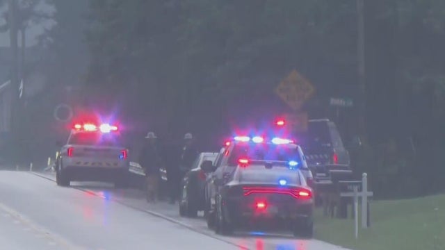 Generic police lights and crime scene tape 