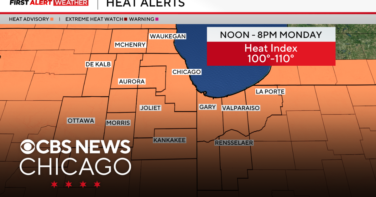 Dangerous heat on Monday in Chicago - CBS Chicago