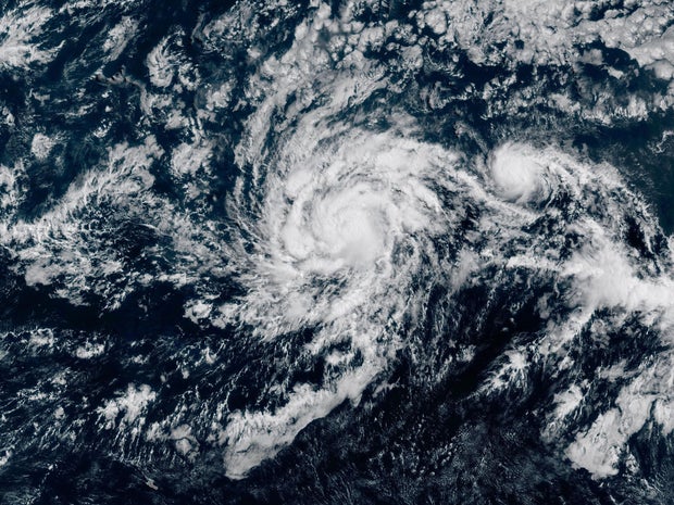 Hurricane Iona is seen in the Pacific Ocean in a satellite image captured at 3:10 p.m. EDT, July 28, 2025. 