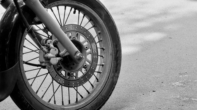 Motorcycle on the road 