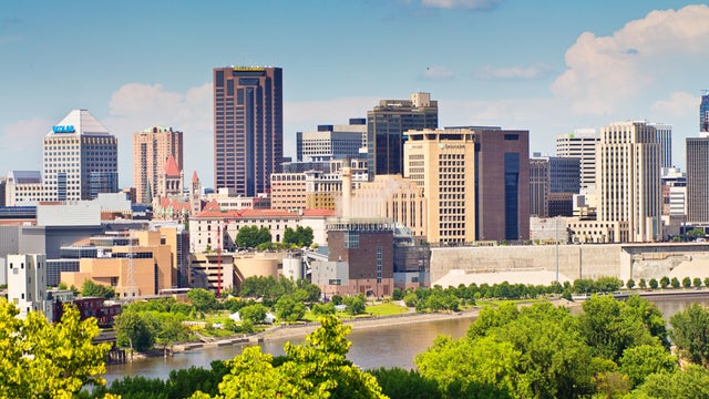 The Skyline of the City of St. Paul, Minnesota 