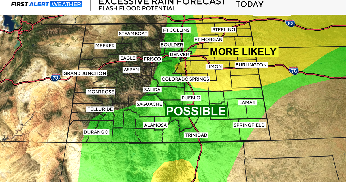 High humidity fuels storms across Colorado, flash flooding possible 