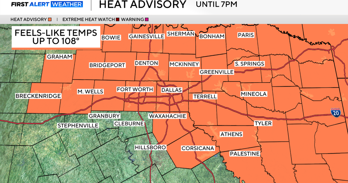 Triple-digit temperatures, heat advisory continues in North Texas 