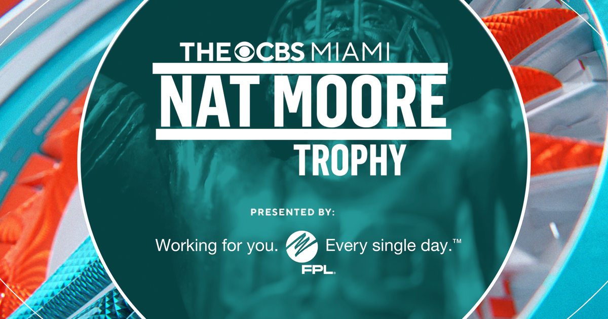 Nominate a high school football player for the 2025 CBS Miami Nat Moore Trophy