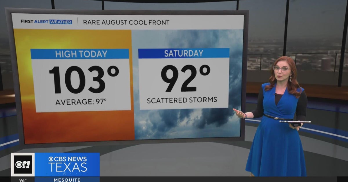 High temps for North Texas to dip back into the 90s, with rain chances ...