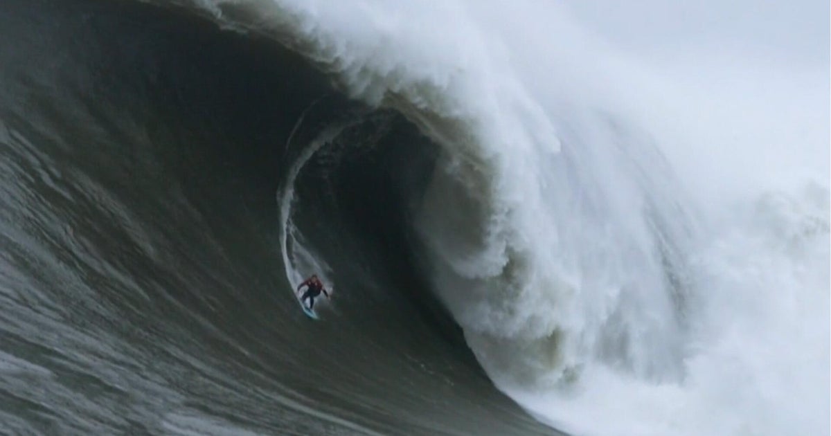 Meet the surfer chasing a world record at California's renowned big wave site