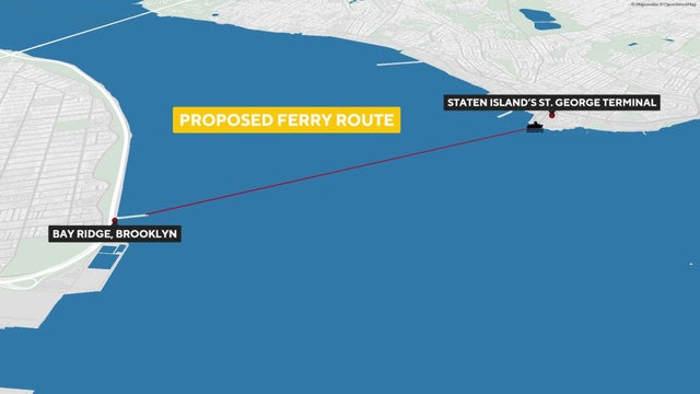 Proposed NYC Ferry route 
