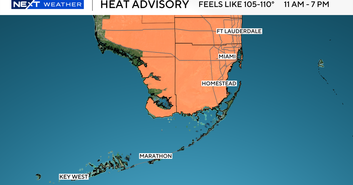 Dangerous heat threatens Miami-Dade and Broward, advisory issued 
