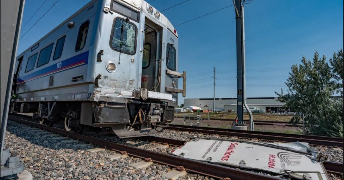 Road closures remain after collision involving RTD A line train - CBS ...