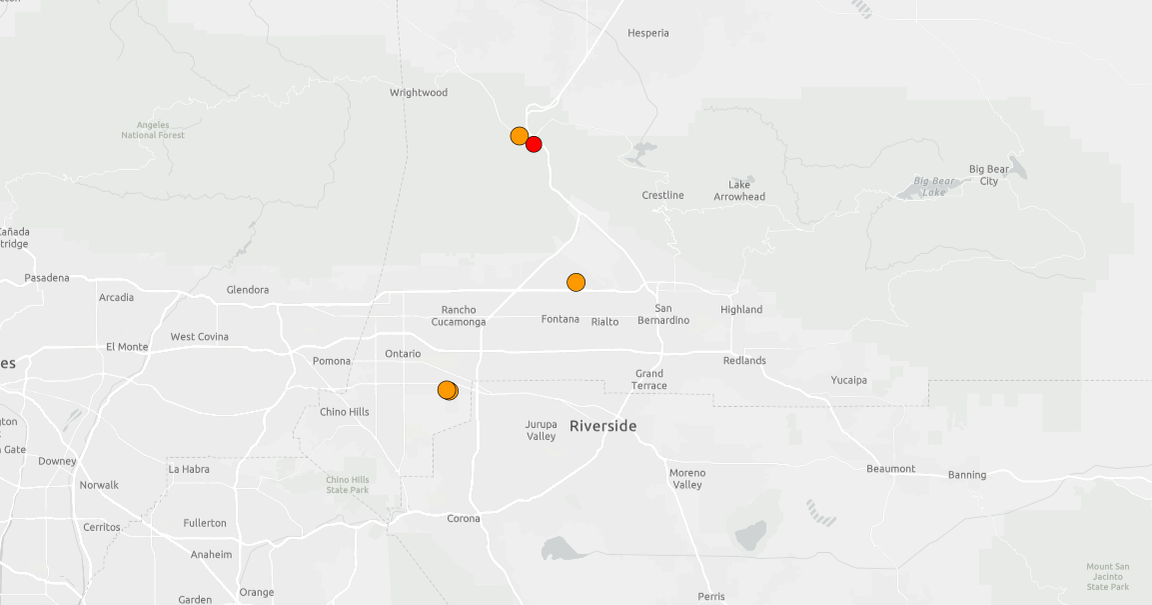 Inland Empire experiences 4 earthquakes overnight 