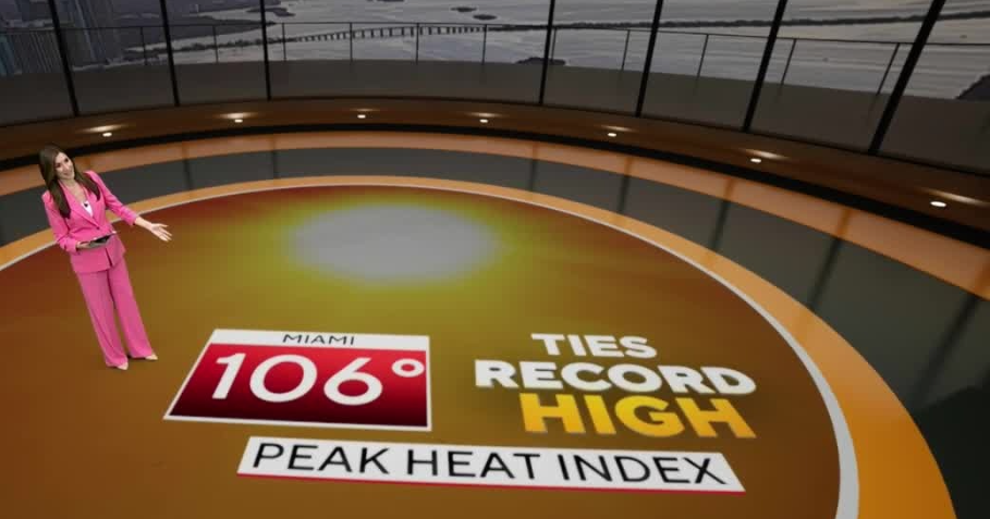 Dangerous heat continues as chance for spotty showers, storms increases across South Florida