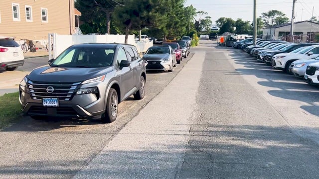 Cars parked on a Queens street 