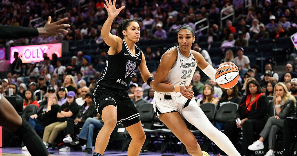 A'ja Wilson scores 27, Aces defeat Valkyries 