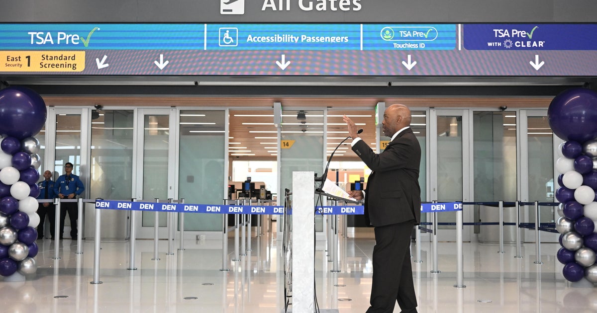 Walking bridge at DIA opens for departing and arriving passengers 