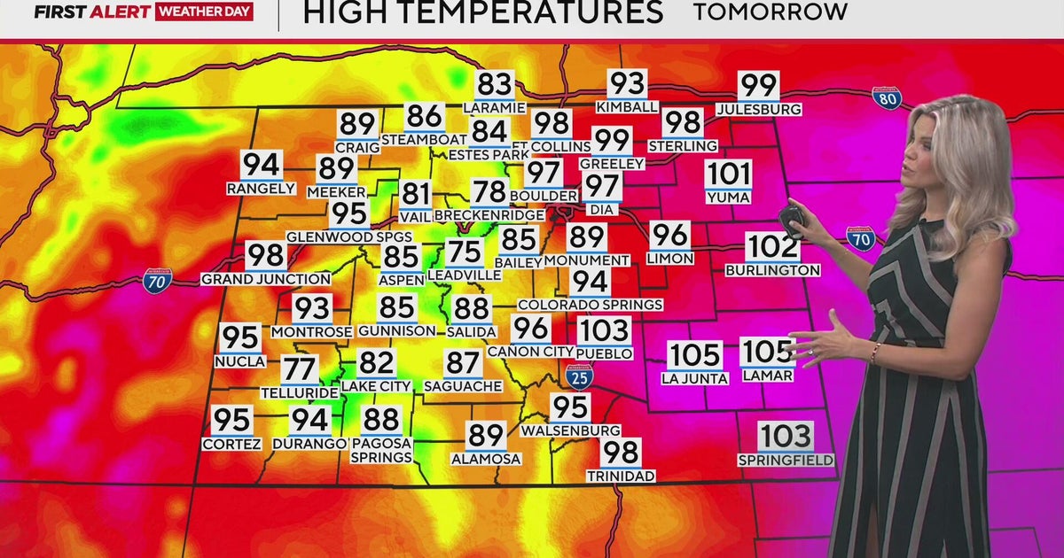One more hot day before weekend relief in Colorado - CBS Colorado