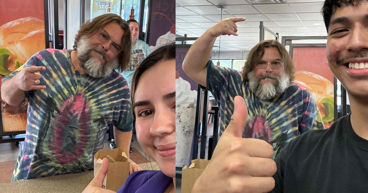 Jack Black spotted at Central Valley Jack in the Box 