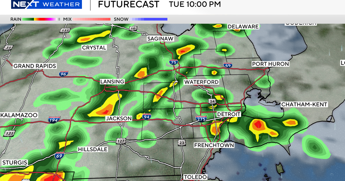 Isolated strong storms possible in Southeast Michigan Tuesday 