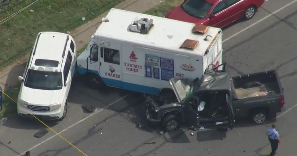 Crash in Juniata Park involving ice cream truck injures 3 people, police say 