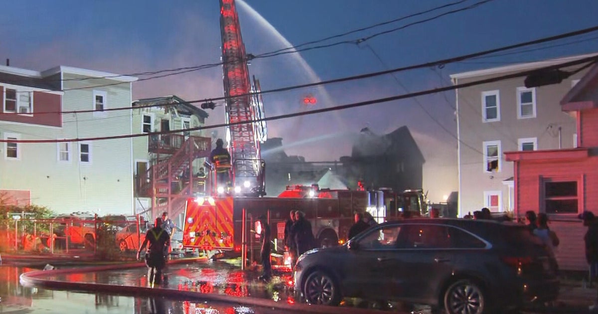 5 buildings damaged after massive fire in Lawrence 