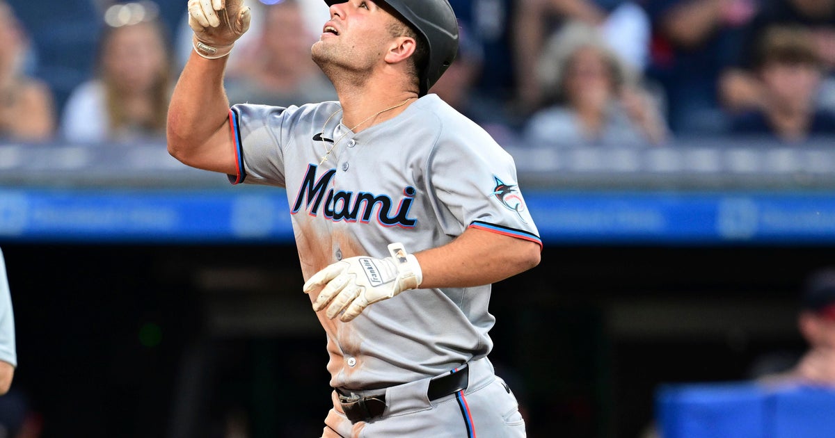 Marsee off to impressive start in 1st major league action with Miami Marlins 