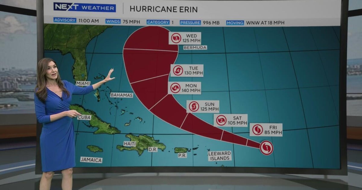 Erin strengthens into first hurricane of 2025 Atlantic season