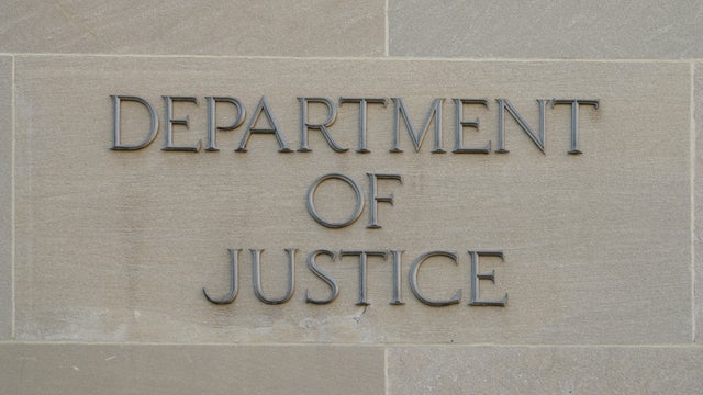 U.S. Department of Justice sign 