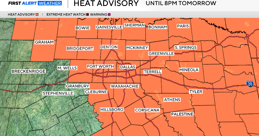 Heat index cranks up "feels-like" temperatures across North Texas - CBS ...