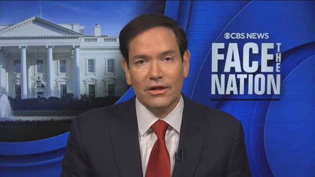 Secretary of State Marco Rubio appears on "Face the Nation" on Sunday, Aug. 17, 2025. 