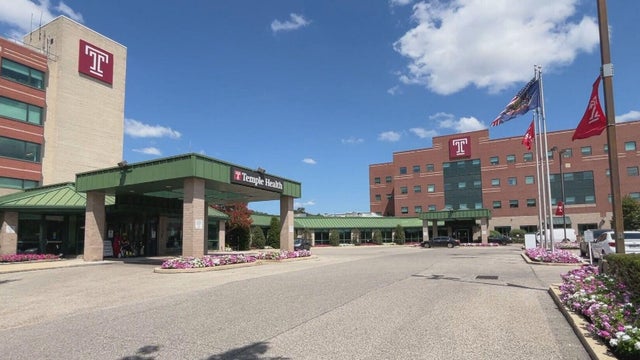 Exterior photo of the new Temple hospital 