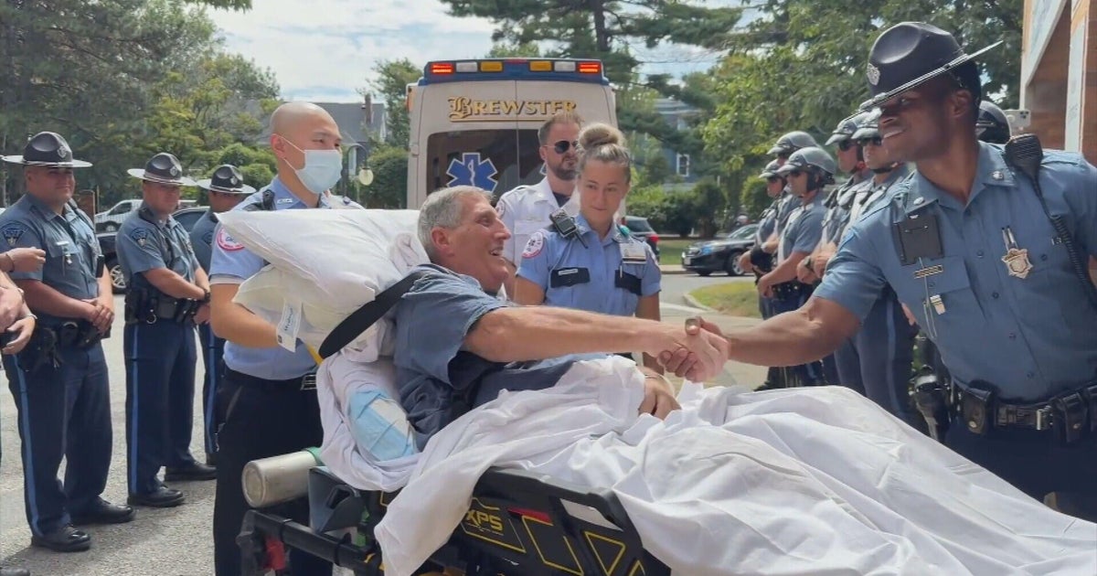 Mass. State Police Lt. hit by motorcycle begins rehab, hopes to return to work 