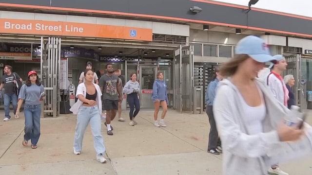Phillies fans exit NRG Stadium before a game 