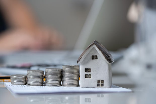 Home concept, Home savings, Selling home, Money and house, Business and finance concept Money and House 