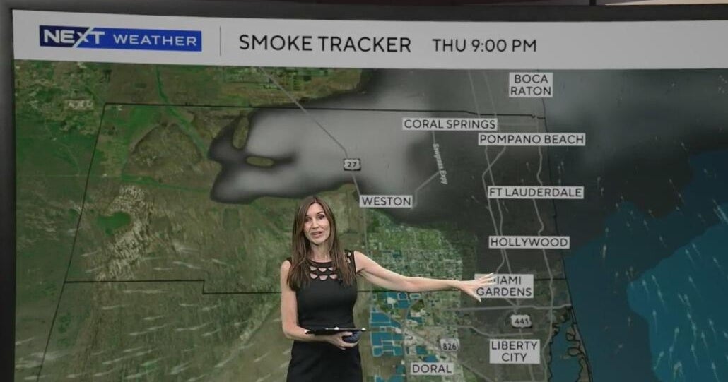 Hot and humid across South Florida, wildfire smoke causing hazy conditions