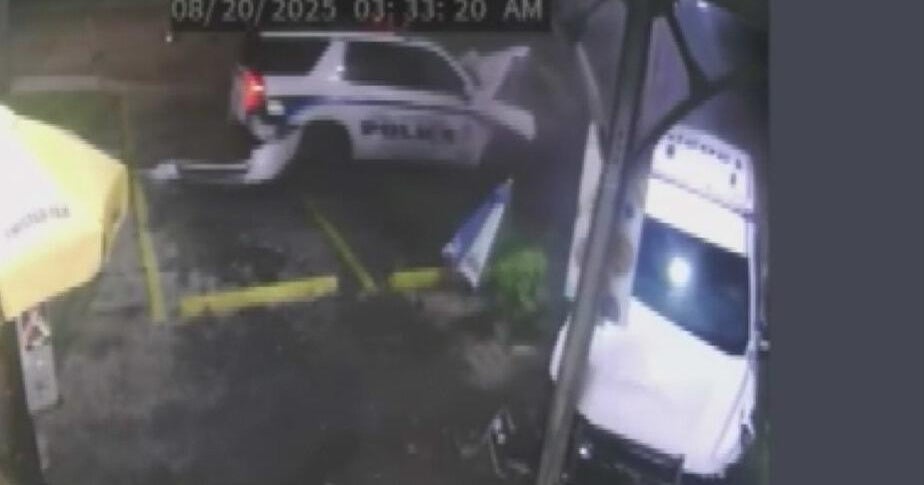 Video shows violent crash involving 2 Fort Lauderdale police vehicles