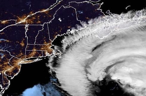 Satellite image of Hurricane Erin 