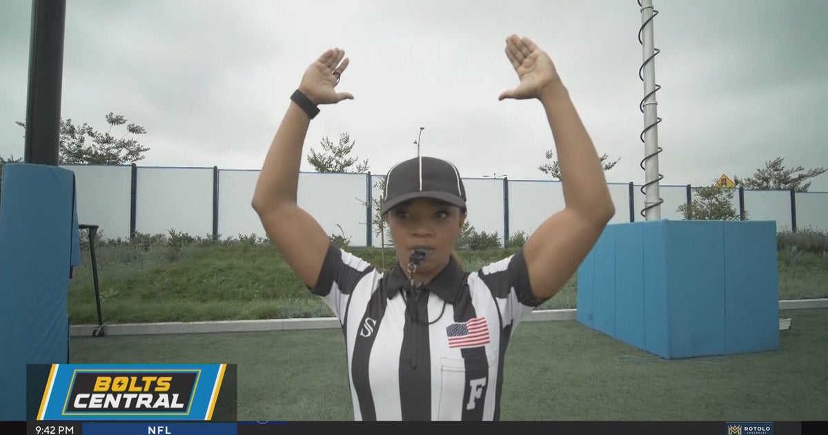 Referee prepares for football season - CBS Los Angeles