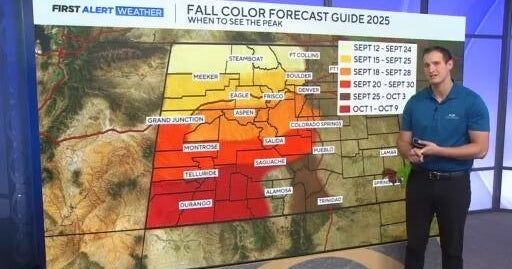 Colorado fall colors 2025 arriving early: See peak foliage forecast ...