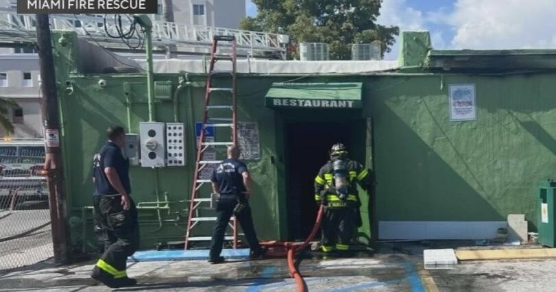 Popular Little Havana restaurant engulfed by flames – CBS News
