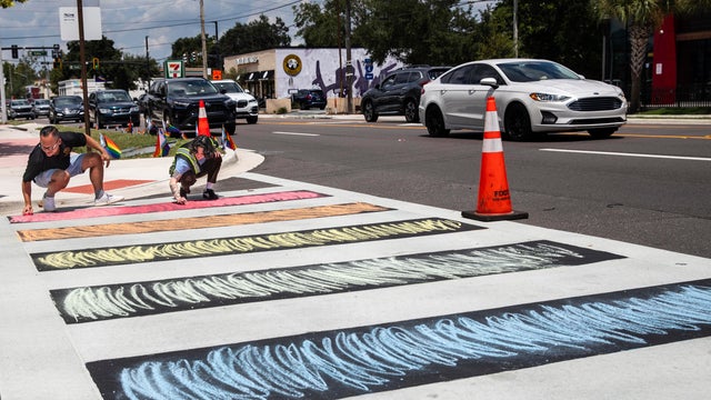 Rainbow Crosswalk Removed 