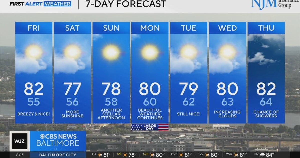 Rain chances return to Maryland Friday - CBS Baltimore
